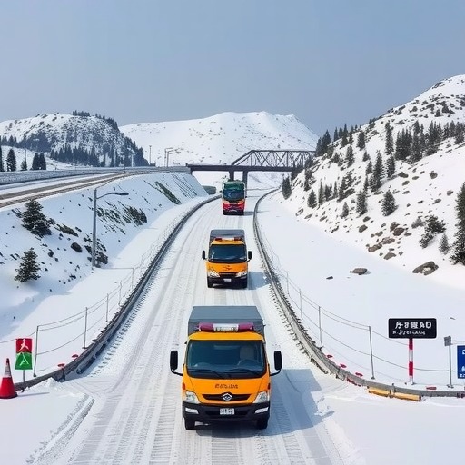 国内在建最长寒区高速公路建成通车(图)(图2) 国内在建最长寒区高速公路建成通车(图)(图2)