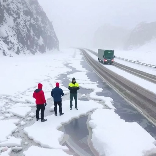 快速融化零下30度道路结冰!甘肃公交建团队研发新型融雪剂(图2) 快速融化零下30度道路结冰!甘肃公交建团队研发新型融雪剂(图2)