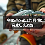 高振动双轮压路机 稳定高效压实道路（图1）