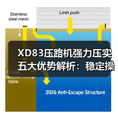 XD83压路机强力压实五大优势解析:稳定操控强(图1) XD83压路机强力压实五大优势解析:稳定操控强(图1)