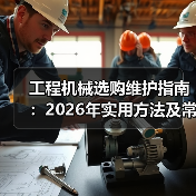工程机械选购维护指南:2026年实用方法及常见问题解析(图4) 工程机械选购维护指南:2026年实用方法及常见问题解析(图4)