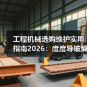 工程机械选购维护实用指南2026:度度导破解常见问题(图1) 工程机械选购维护实用指南2026:度度导破解常见问题(图1)