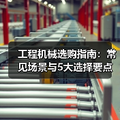 工程机械选购指南:常见场景与5大选择要点(图1) 工程机械选购指南:常见场景与5大选择要点(图1)